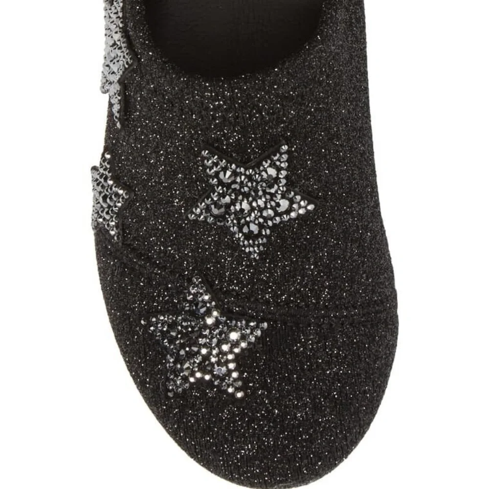 Giuseppe Zanotti Girls Natalie Stars Crystal Slip On Sneakers EU 26 US 9.5